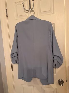 HYFVE Dusty Blue Open-Front Oversized Blazer